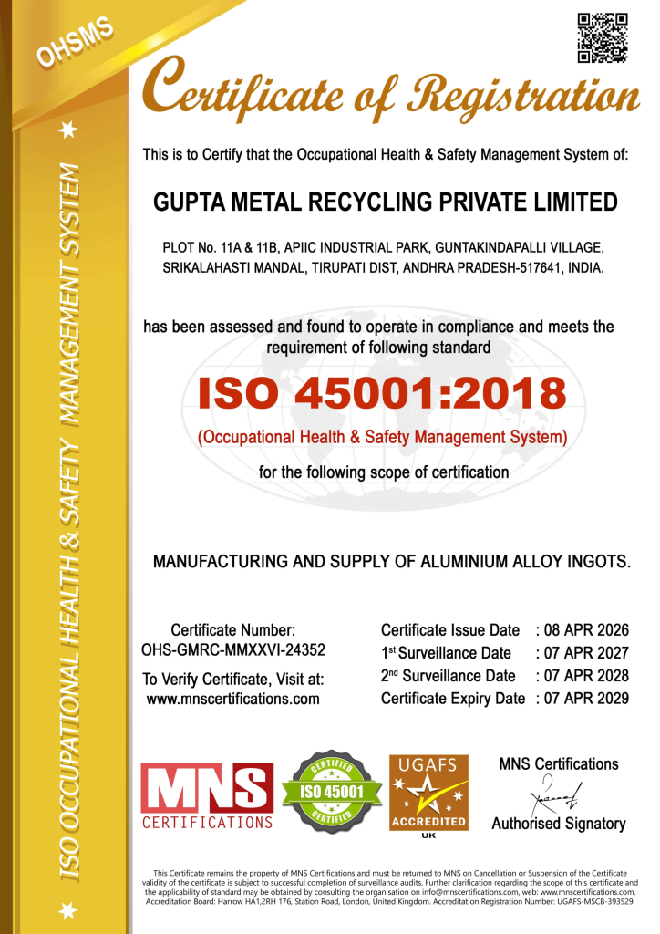 ISO_45001-GUPTA_METAL_RECYCLING